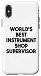 Coque pour iPhone X/XS Meilleur superviseur de magasin d'instruments au monde