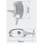 Helloshop26 Eco Pompe à Eau de Bassin/Filtre Petit Étang pour Aquariophilie 16000 L/H 140 W