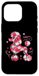 iPhone 16 Pro Cute Love Heart Roses Patten Valentines Day Poodle Case