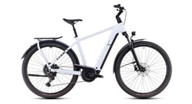 Vtc electrique cube kathmandu hybrid one 800 shimano cues 10v 800 wh 700 mm blanc bleu polar 2025