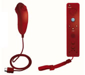 Manette Wiimote + Nunchuk rouge Big Ben pour Wii - Manette Nunchuck