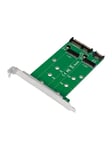 LogiLink 2x SATA - 2x M.2 SATA SSD -sovitin