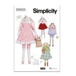 SIMPLICITY SS9905OS Slender Plush Bunny and Clothes by Elaine Heigl Designs OS (ONE Size)