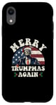 Coque pour iPhone XR Joyeux Noël de Trump : encore un jeu de mots drôle