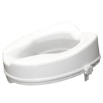 Siège de toilette surélevé 10cm - Viscount de 4" - AIDAPT - Convient à la majorité des cuvettes de toilettes