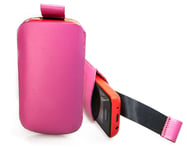 caseroxx Poche pour Nokia 108 en rose fait de Cuir artificiel