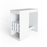 Table de bar Ross, Blanc, 115 x 50 cm Vicco