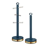 Tower Empire Mug Tree & Towel Pole Set T826092MNB (Midnight Blue)