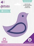 Crafter's Companion Gemini-Multi Media Metal Cutting Die-Build Appliqué-Beautiful Bird, Bronze, One Size