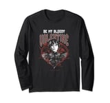 Wednesday Valentine's Day Be My Bloody Valentine Logo Long Sleeve T-Shirt