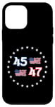 Coque pour iPhone 12 mini 45 47 Trump 2024, Trump President 45 47, 45 47 Chemise pour homme