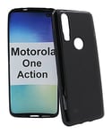 TPU skal Motorola One Action (Svart)