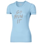 Asics Go Run It Womens Light Blue T-Shirt - Size Medium