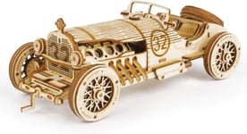 ROKR Car en Bois à Construire - 3D Puzzle Maquette Bois - Maquette mécanique pour des Enfants et des Adulte (Grand Prix Car)