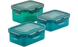 LocknLock Eco Food Storage Container Set of 2 with Lids - Rectangular Container Set 1.4lt/1.0lt, Airtight, Watertight, BPA Free & Dishwasher Safe, Random, 1.4l and 1l