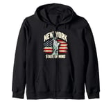 New York State of Mind Statue of Liberty Nyc New York City Zip Hoodie