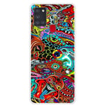 Samsung Galaxy A21s - Gummi cover med printet design - Cartoon