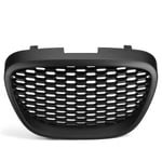 Glans/matt Svart Front Honeycomb Grill Mesh Badgeless Grille För Seat Leon Mk2 1p Altea Toledo Mk3 2004-2009 Front Bumper Grill Matte Black