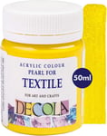 Peinture Textile Effet Jaune Paillette 50Ml | Teinture Textile À Haute Teneur En Pigments | Fabriqué Par Nevskaya Palitra[PAN143695]