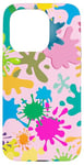 Coque pour iPhone 15 Pro MagSafe Tropical Color Splash Abstrait Rétro Compatible Slim