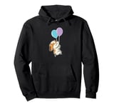 Beagle Dog with Birthday Balloon Pullover Hoodie