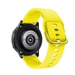 (Classic 4 kello 42mm keltainen)Alkuperäinen ranneke Samsung Galaxy Watch Active 2 40mm 44mm silikoni Sport Rannekoru Korvausranneke 20mm kellon ranneke - Kellon rannekkeet