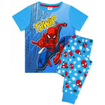 Spider-Man Pyjamas för barn/barn, serietidning, 6-7 år, blå/röd/vit Blue/Red/White 6-7 Years