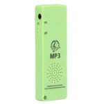 MP3-soitin Häviötön äänenlaatu Monitoiminen kannettava tuki 64GB Muistikortti Mini MP3 opiskelijoille Vihreä