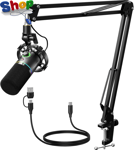 XLR / USB  Dynamic  Microphone  Kit ,  RGB  Podcast  Mic  with  Software ,  Mute