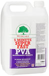 Wudcare WCFPVA5000 Five Minute Super Fast PVA Woodworking Adhesive Wood Glue 5 L, Clear, 5L