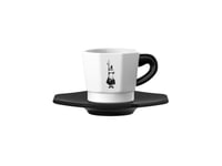 Bialetti Rtatz400, Sett, 0,075 L, Sort, Hvit, Porselen, Kopp, Kaffe