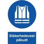 Separat säkerhetsväst krävs pl