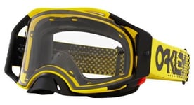 Masque oakley airbrake mx moto jaune   clear   ref  oo7046 e2