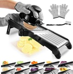 Mandoline Food Slicer, 10 in 1 Adjustable Mandolin Slicer Professional, Kitchen