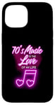 iPhone 15 70's Music Is The Love Of My Life Melody Case