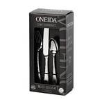 Oneida Tibet Cutlery Set for 4 - Hand Crafted Stainless Steel Cutlery Set with Hammered Finish, Heavy Weight Rust Resistant & Dishwasher Safe Artisan Flatware, Silver