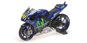 Minichamps 1:12 YAMAHA YZR-M1 MOVISTAR VALENTINO ROSSI TEST BIKE MOTOGP 2016