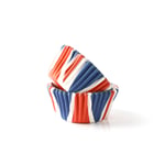 100 Union Jack Cupcake Cases - Tableware Party BBQ Kings Coronation Crown Street