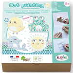 Aladine - Kit Dot Painting Animaux Kawaii - À partir de 6 ans - Peinture aux Points Enfant - Coffret Loisirs Créatifs - Garçon Fille - Idée Cadeau Anniversaire, Noël - 85481