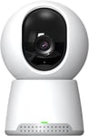 Home Cammy 360°, Caméra De Surveillance Hd 1080P, Home Security, Connectée Wifi, Détection De Mouvement, Vision Nocturne Infrarouge, Scan 360°, Programmable À Distance Avec Appli, Blanc