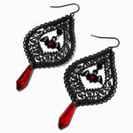 Claire's Gothic Bat Filigree 3'' Drop Earrings