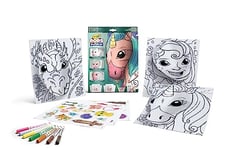 CRAYOLA POPS 3D Activity Set - Mystical | Create Amazing Designs That POP Out of the Page! | Includes 3 POPs Art Pages, 7 Markers & 3 Sticker Sheets | Ages 5+