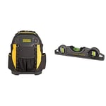 Stanley 1-95-611 Fatmax Tool Backpack & 0-43-609 Xtreme Torpedo Scaffold Level, 25cm