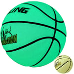 QGGESY Basketball Lumineux/Basket-Ball Rougeoyant NO.7 de Jeu/Holographique De Basket-Ball,avec Le Sac de Boule, Gonfleur, Sac Net, D'aiguilles de Boule,Bracelet,color1
