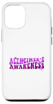 Coque pour iPhone 14 Porter Purple Alzheimer Sensibilisation Démence