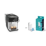 SIEMENS Set, machine à café tout automatique, EQ500 TP516RX3 Care set, tablettes de nettoyage et de détartrage, filtre à eau BRITA Intenza TZ80004A/B