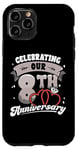 iPhone 11 Pro 8th Wedding Anniversary Celebrating 8 Years Matching Gift Case