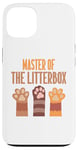 Coque pour iPhone 13 Le père du chat Master of the Litterbox