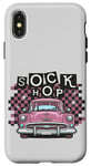 Coque pour iPhone X/XS Chaussette de voiture vintage Hop