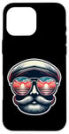 Coque pour iPhone 16 Pro Max Lunettes de soleil aviateur rétro Sunset Reflection